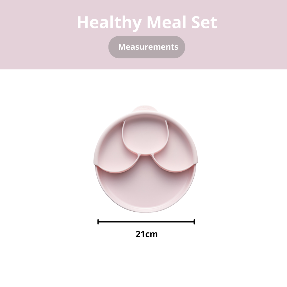 Miniware Healthy Meal Suction Plate with Dividers Set