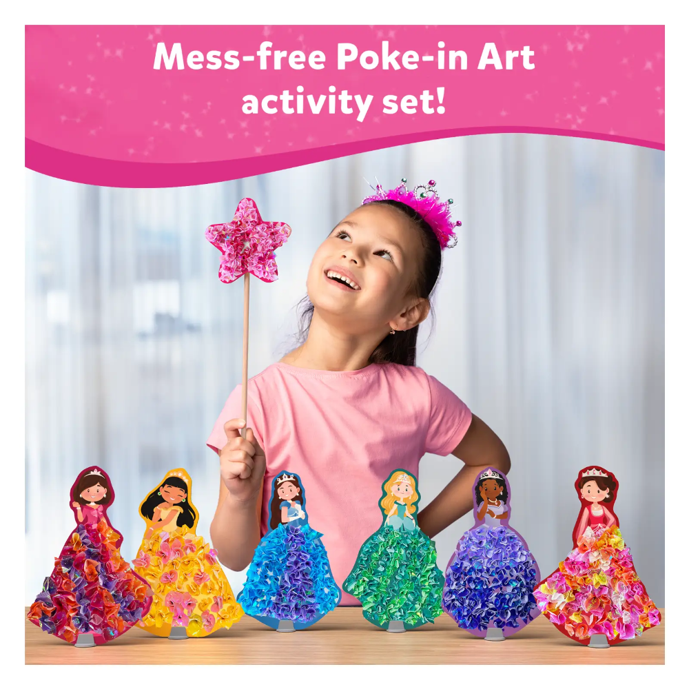 Skillmatics Art & Craft Activity - Poke-in Art Magical Princesses