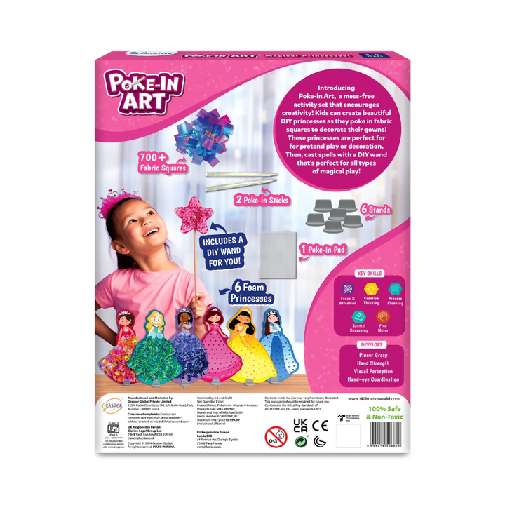 Skillmatics Art &amp; Craft Activity - Poke-in Art Magical Princesses