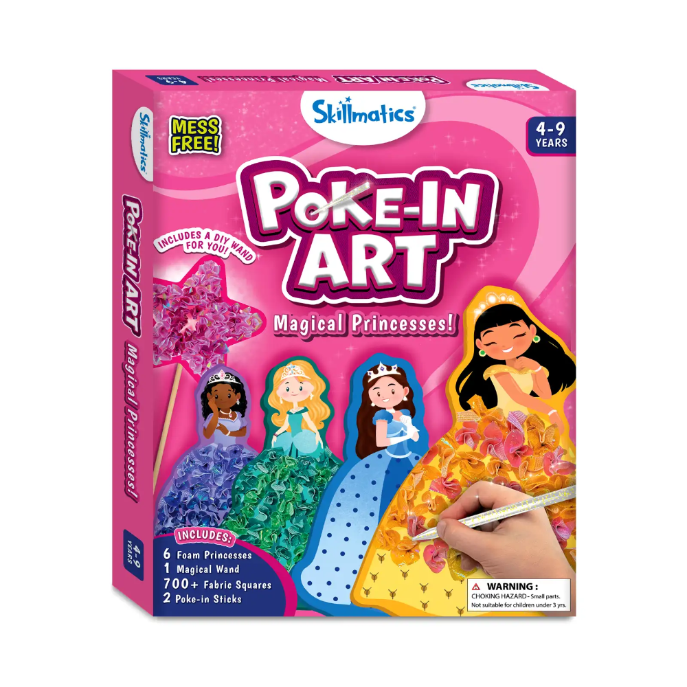 Skillmatics Art & Craft Activity - Poke-in Art Magical Princesses