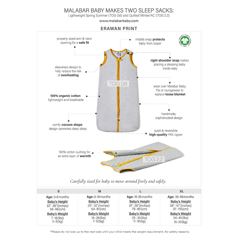 Erawan Wearable Baby Sleep Bag (Lightweight)