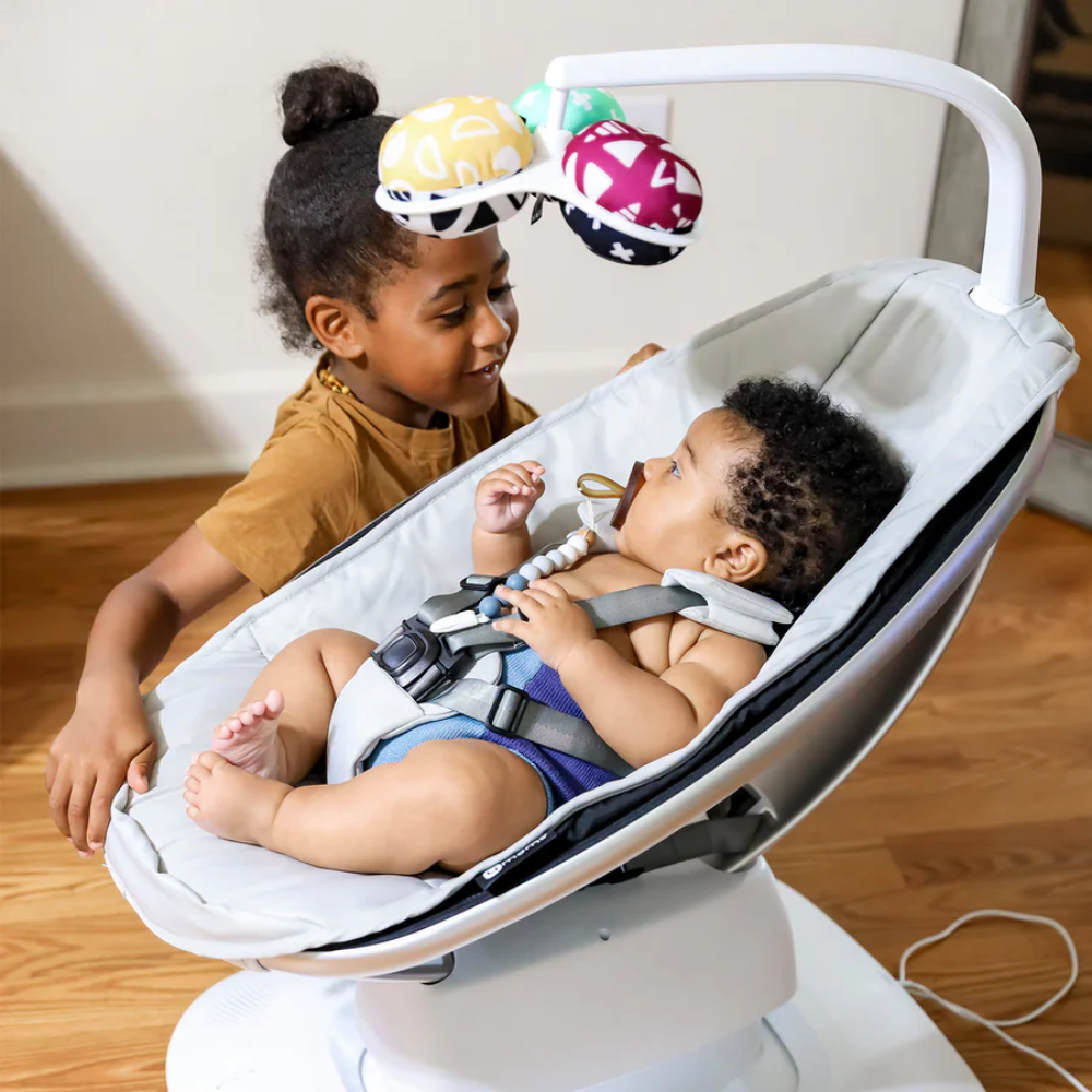 4Moms MamaRoo 4.0 Multi Motion Baby Swing - Grey Classic