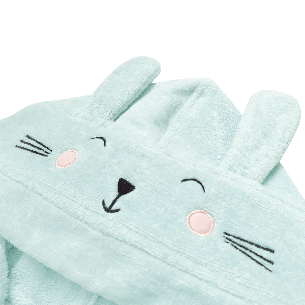 Masilo Hooded Personalised Baby Robe - Bunny