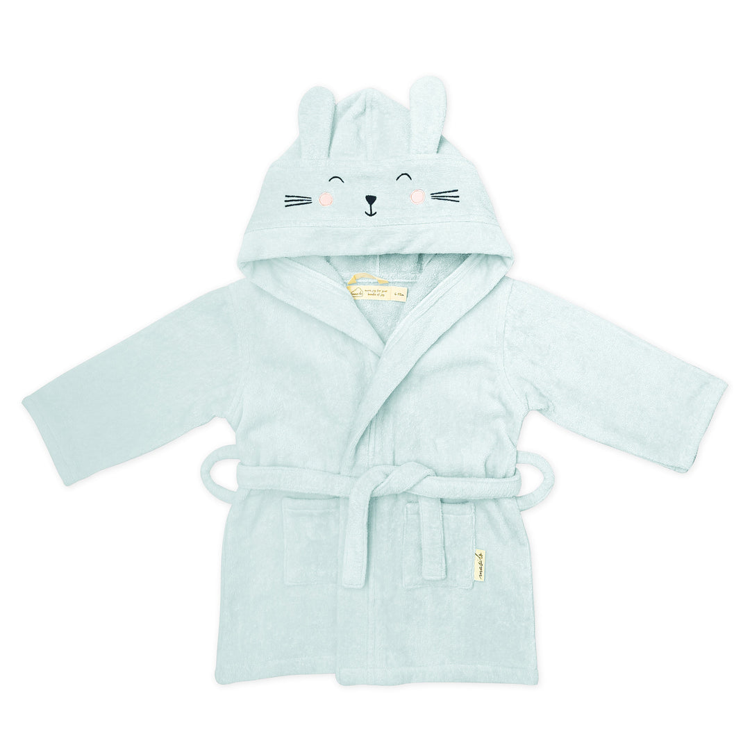 Masilo Hooded Personalised Baby Robe - Bunny