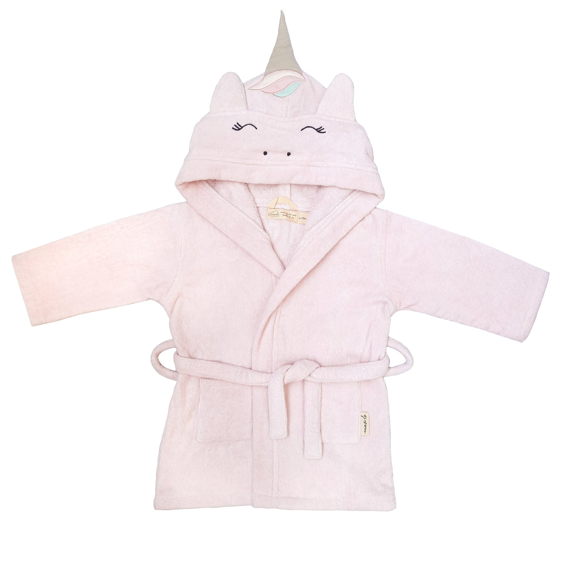 Masilo Hooded Baby Robe - Unicorn