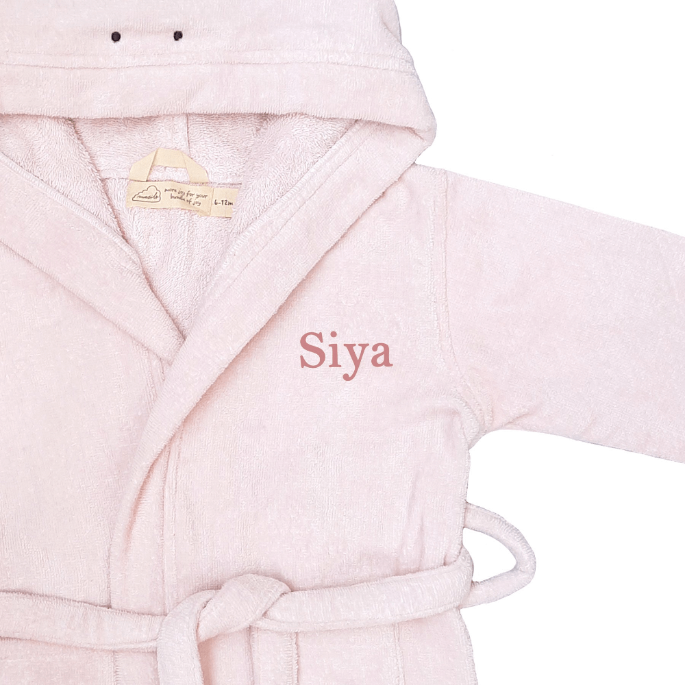 Hooded Baby Robe - Unicorn
