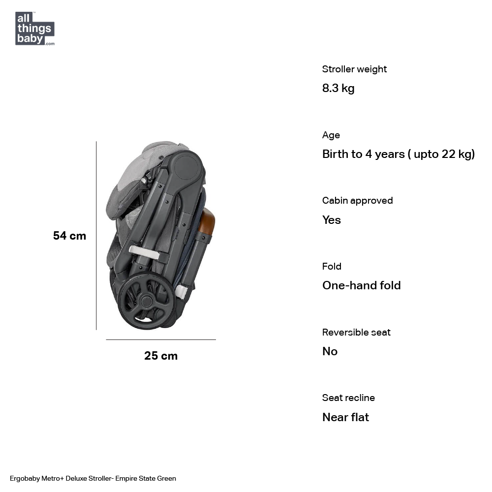 Ergobaby Metro+ Deluxe Compact Stroller