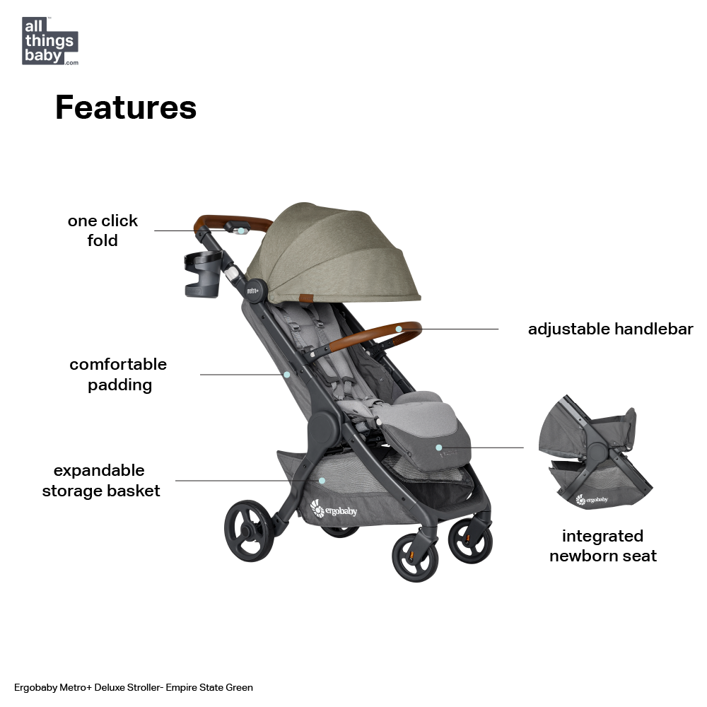 Ergobaby Metro Deluxe Compact Stroller AllThingsBaby
