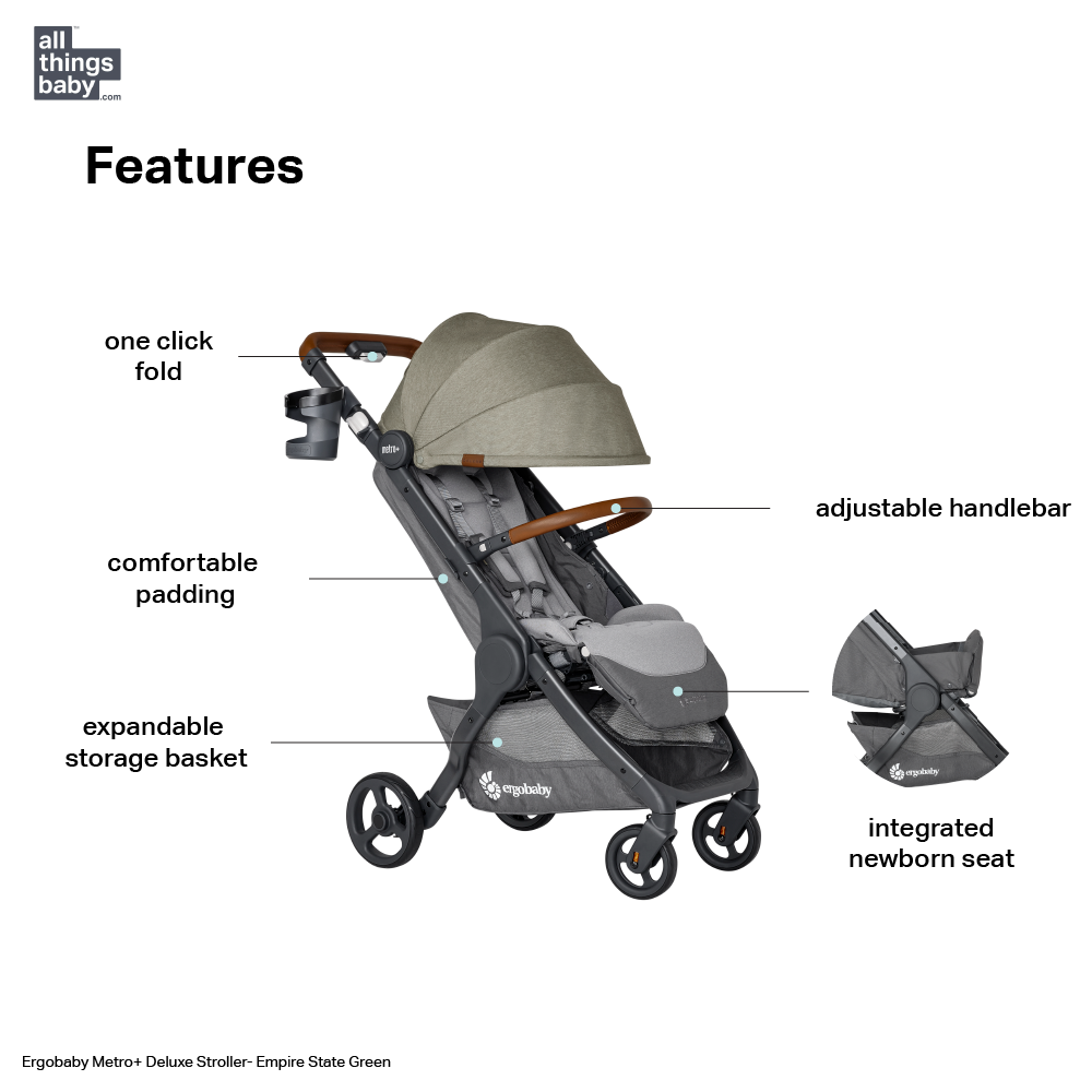 Ergobaby Metro+ Deluxe Compact Stroller