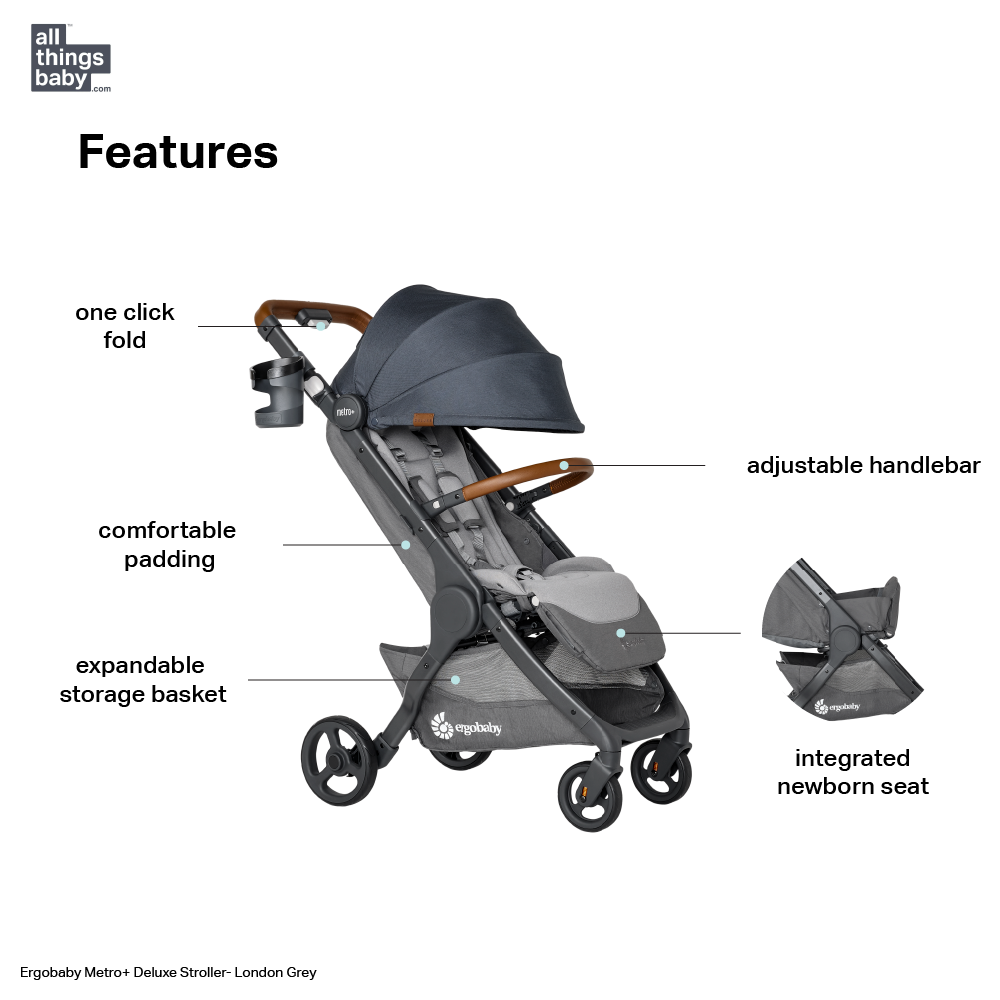 Ergobaby Metro+ Deluxe Compact Stroller