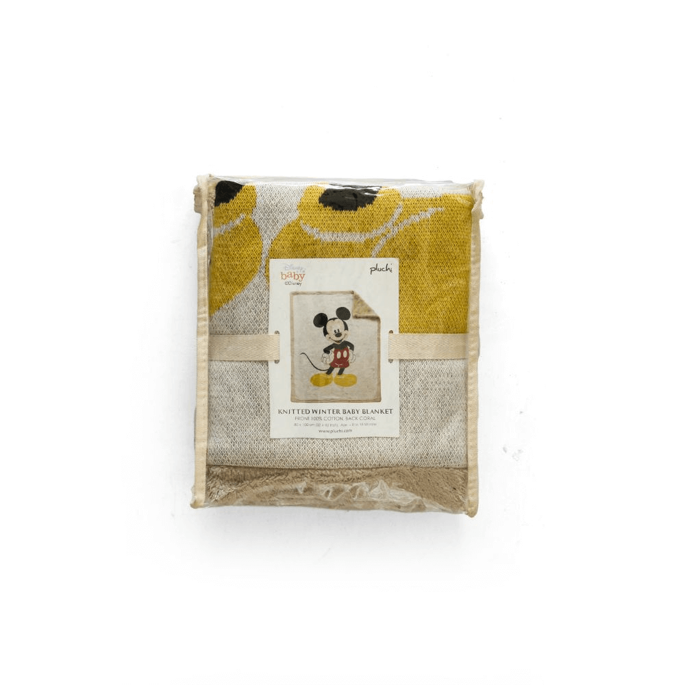 Pluchi Classic Mickey Mouse Disney Cotton Baby Blanket