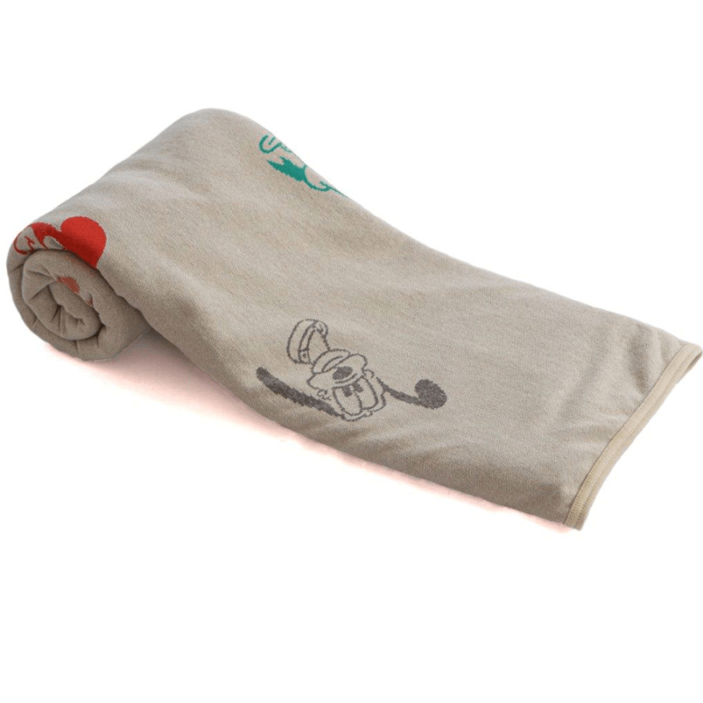 Pluchi Cotton Knitted Single Bed AC Blanket For Kids