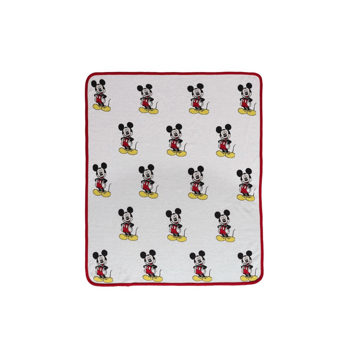 Pluchi I Love Mickey Mouse - Disney Cotton Knitted Baby Blanket