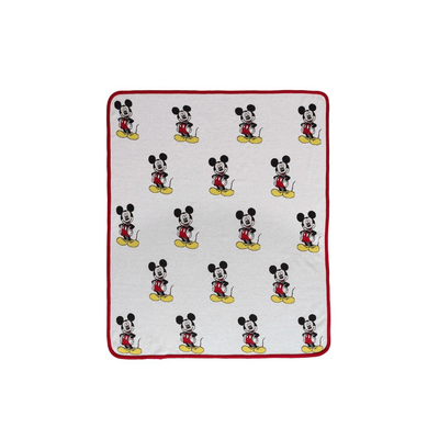 Pluchi I Love Mickey Mouse - Disney Cotton Knitted Baby Blanket