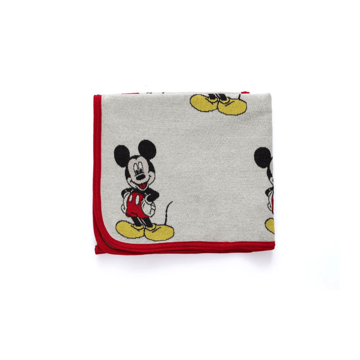 Pluchi I Love Mickey Mouse - Disney Cotton Knitted Baby Blanket