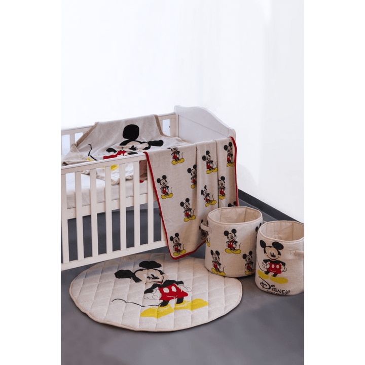 Pluchi I Love Mickey Mouse - Disney Cotton Knitted Baby Blanket