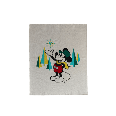 Pluchi Christmas Mickey Mouse Disney Cotton Knitted AC Blanket