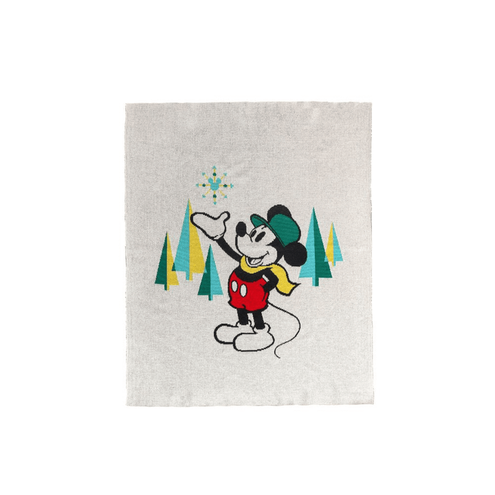 Pluchi Christmas Mickey Mouse Disney Cotton Knitted AC Blanket