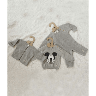 Pluchi Mickey Mouse Cardigan - Vanela Grey Melange