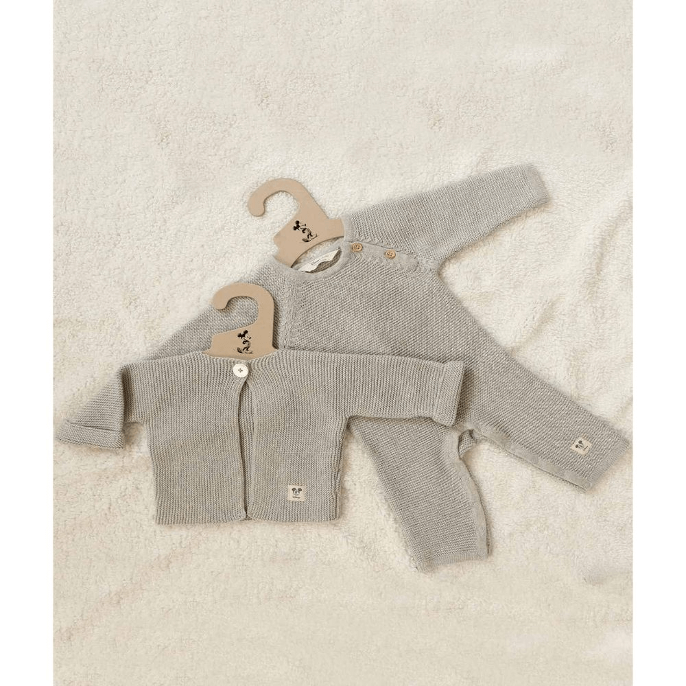 Pluchi Mickey Mouse Cardigan - Vanela Grey Melange