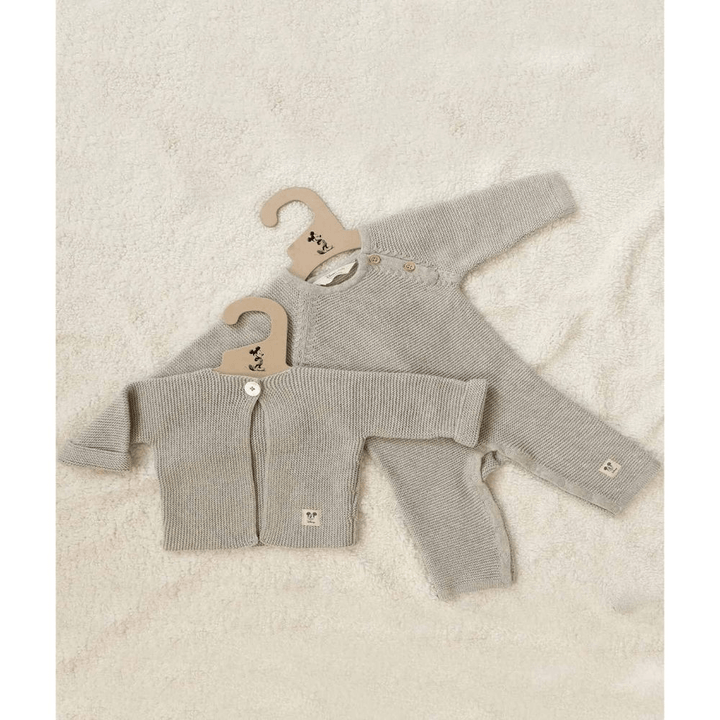 Pluchi Mickey Mouse Cardigan - Vanela Grey Melange