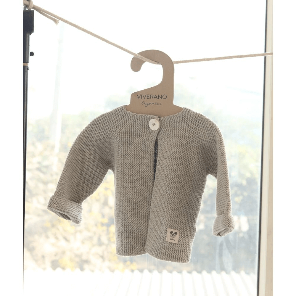 Pluchi Mickey Mouse Cardigan - Vanela Grey Melange