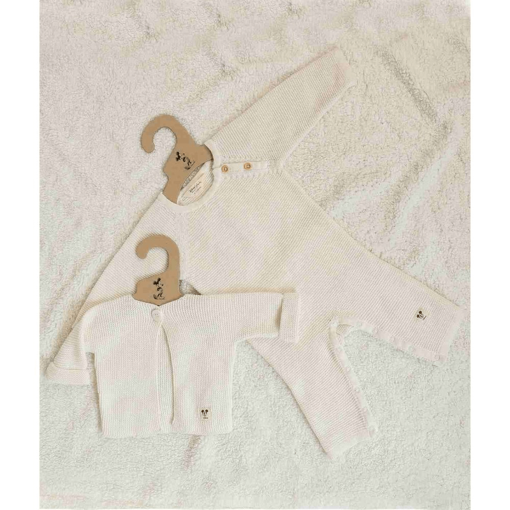 Pluchi Mickey Mouse Cardigan - Ivory