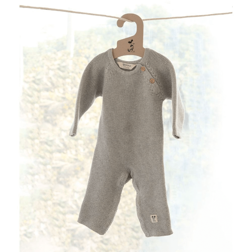 Pluchi Mickey Mouse Romper - Vanilla Grey Melange
