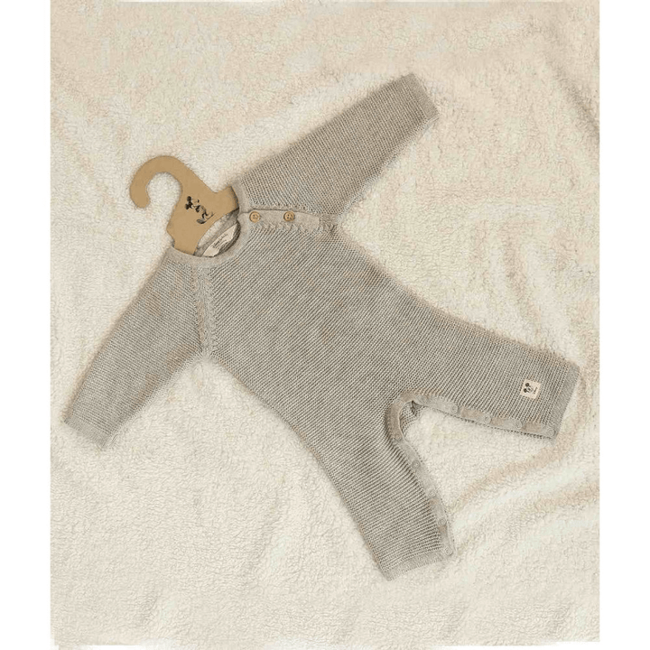 Pluchi Mickey Mouse Romper - Vanilla Grey Melange