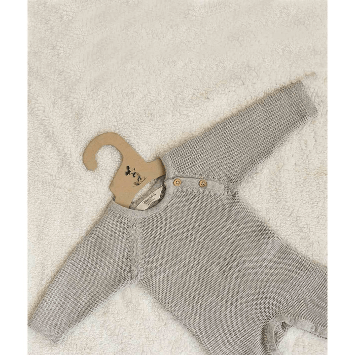Pluchi Mickey Mouse Romper - Vanilla Grey Melange