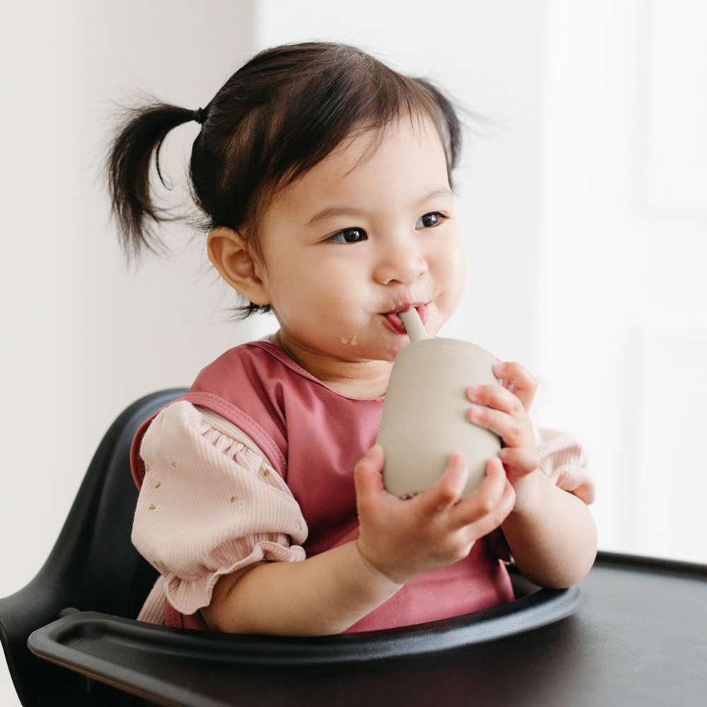 ezpz Mini Cup + Straw Training System for Toddlers