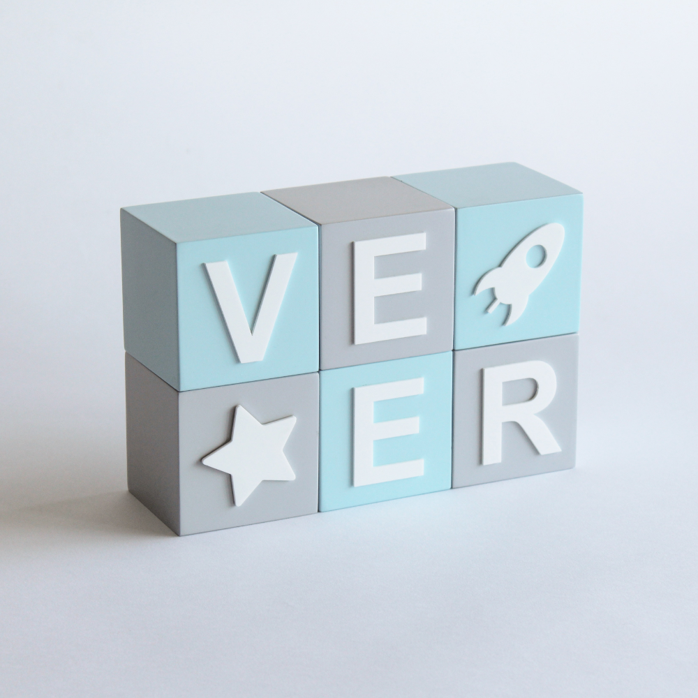 The Tiny Trove Name Block - Modern