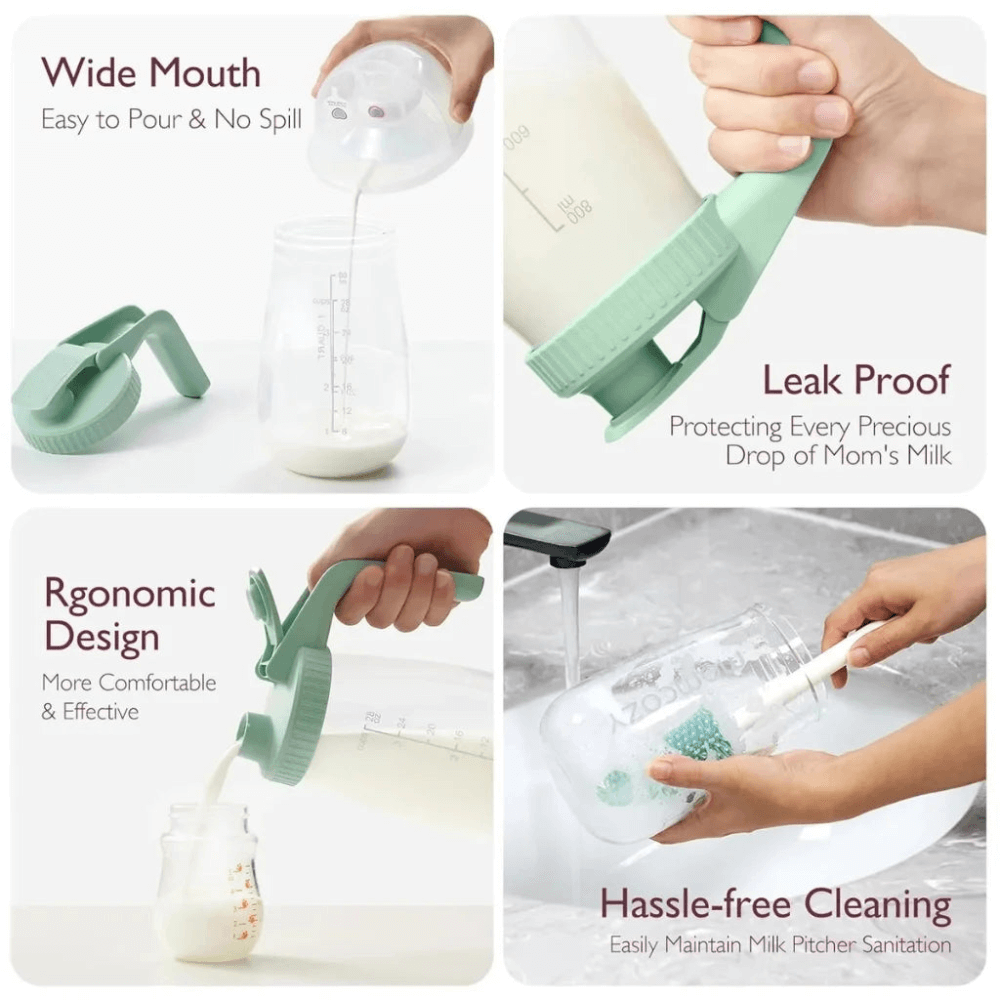 Momcozy Breastfeeding Access Breast Milk Storage Container - Green