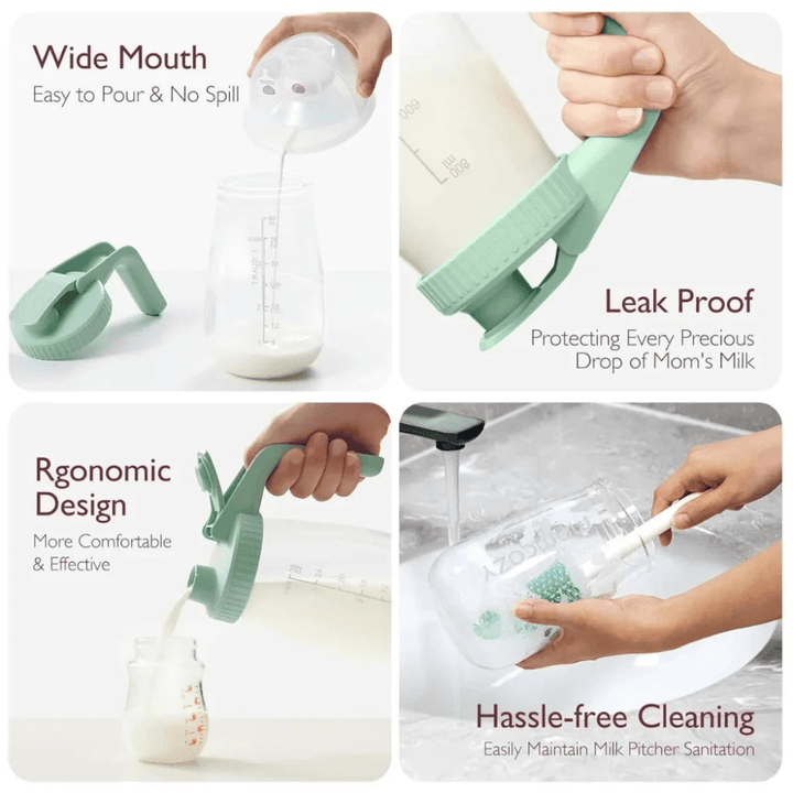 Momcozy Breastfeeding Access Breast Milk Storage Container - Green