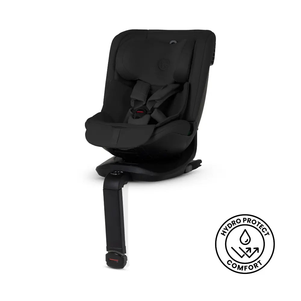 Silver Cross Motion 3 All Size 360° Baby Car Seat|Convertible Car Seat|AirTech Summer Removable &amp; Leakproof Liner|EasyFit Sprung Safety Harness|3 Position Recline|0 M+|Upto 12Y  -  Iconic Black