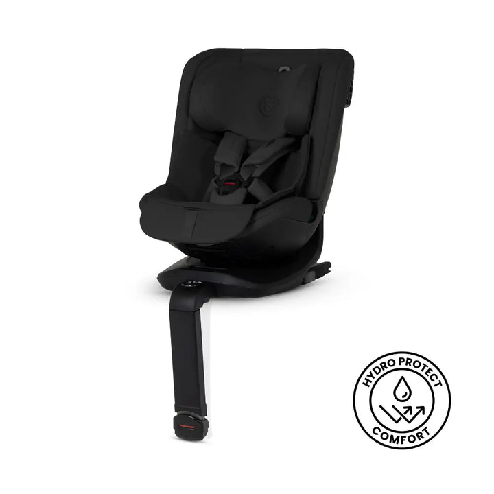 Silver Cross Motion 3 All Size 360° Baby Car Seat|Convertible Car Seat|AirTech Summer Removable &amp; Leakproof Liner|EasyFit Sprung Safety Harness|3 Position Recline|0 M+|Upto 12Y  -  Iconic Black