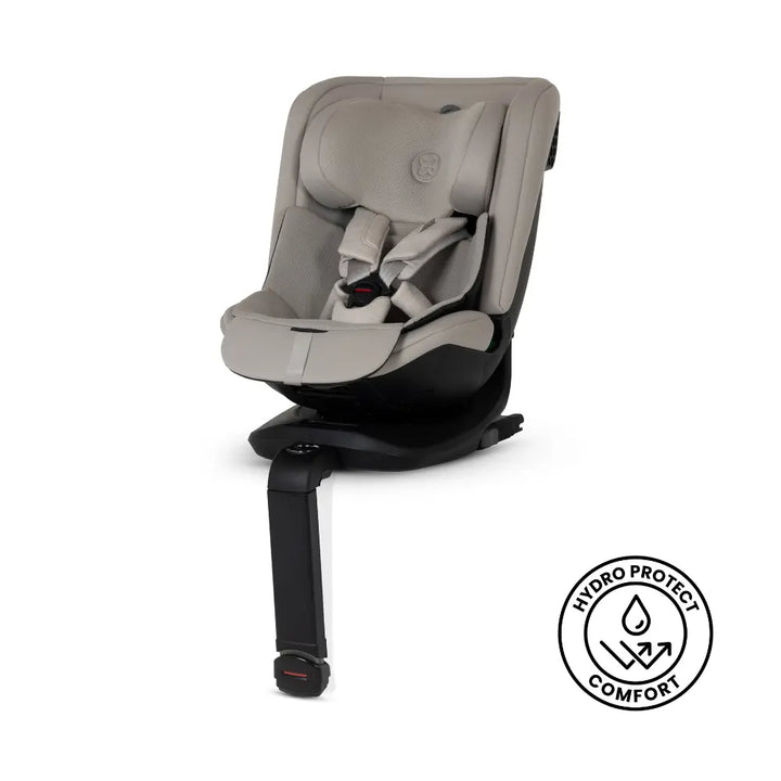 Silver Cross Motion 3 All Size 360° Baby Car Seat|Convertible Car Seat|AirTech Summer Removable &amp; Leakproof Liner|EasyFit Sprung Safety Harness|3 Position Recline|0 M+|Upto 12Y  -  Natural Taupe