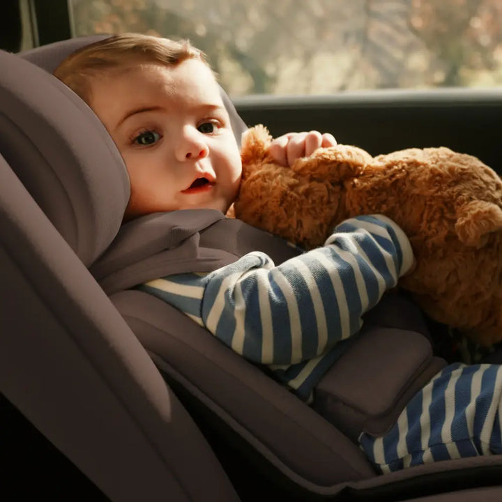Silver Cross Motion 3 All Size 360° Baby Car Seat|Convertible Car Seat|AirTech Summer Removable &amp; Leakproof Liner|EasyFit Sprung Safety Harness|3 Position Recline|0 M+|Upto 12Y-Timeless - Cocoa