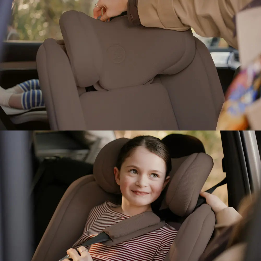 Silver Cross Motion 3 All Size 360° Baby Car Seat|Convertible Car Seat|AirTech Summer Removable &amp; Leakproof Liner|EasyFit Sprung Safety Harness|3 Position Recline|0 M+|Upto 12Y-Timeless - Cocoa