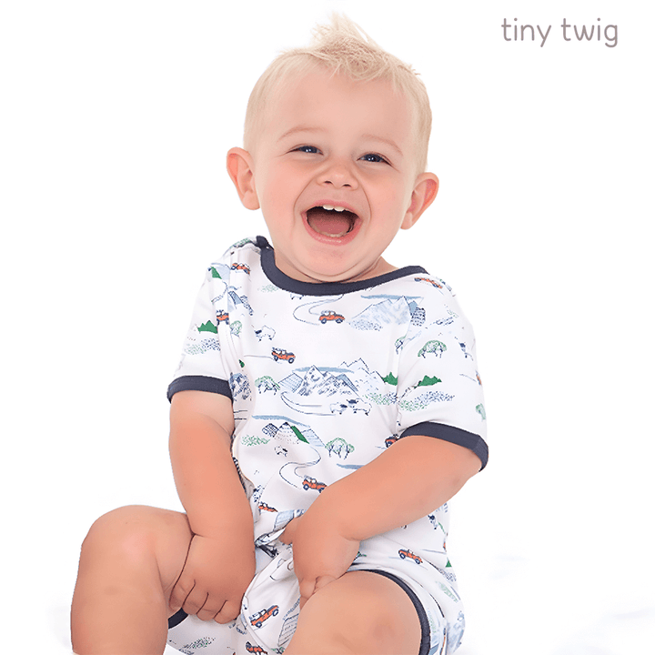 Tiny Twig Zipsuit S/S Mountain Explorer