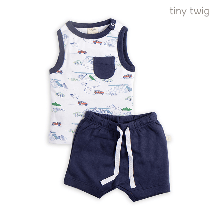 Tiny Twig Singlet Set Mountain Explorer