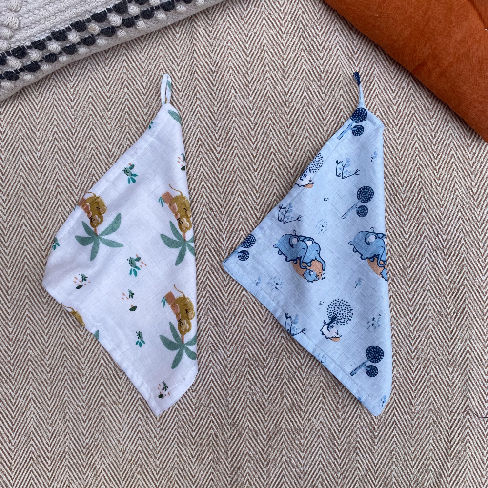 Bhaakur Muslin Wash Clothes- Set of 2