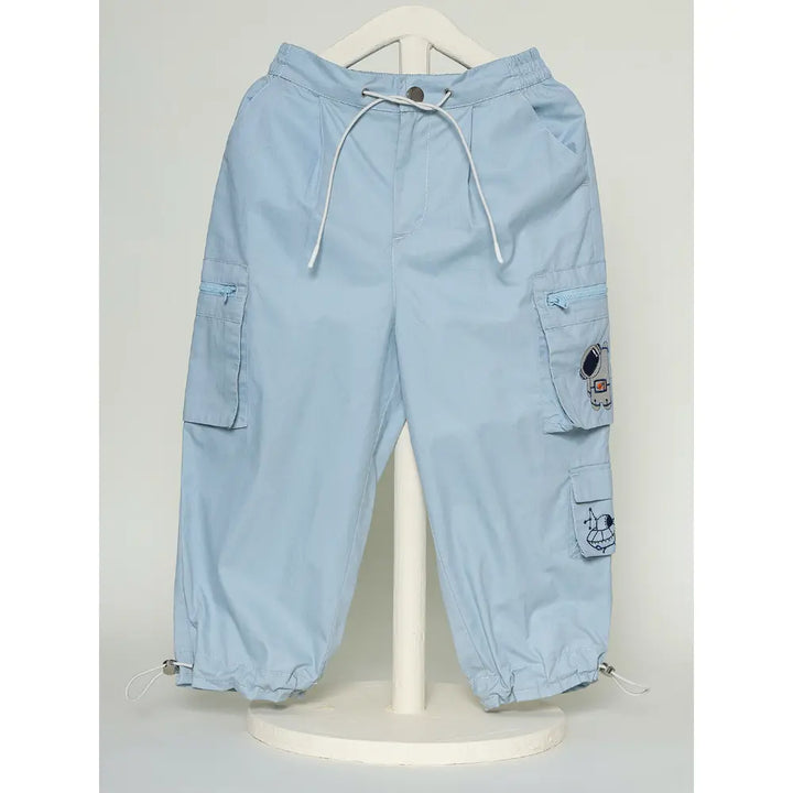 The Baby Trunk Unisex Astronaut Cargo Pants - Blue
