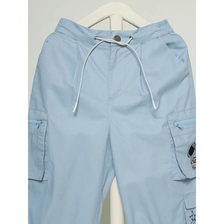 The Baby Trunk Unisex Astronaut Cargo Pants - Blue