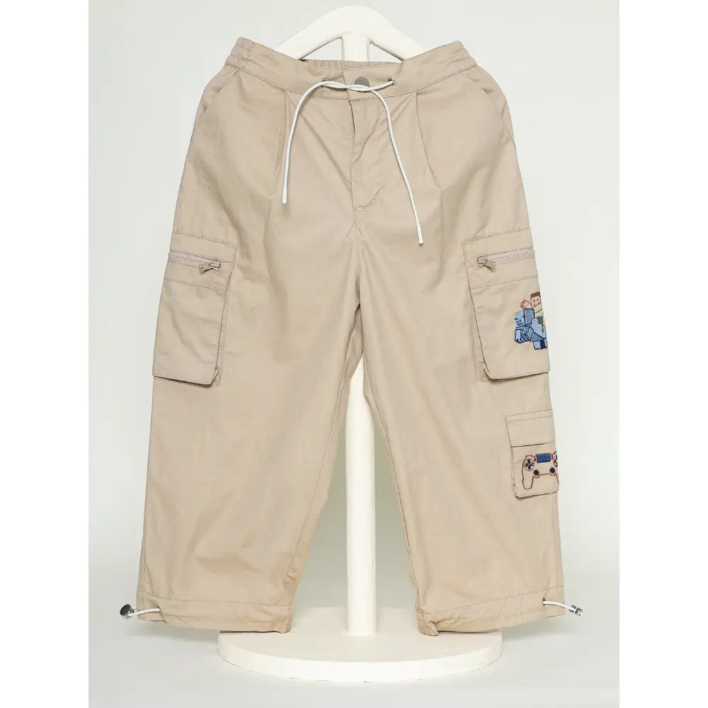 The Baby Trunk Unisex Minecraft Cargo Pants - Brown