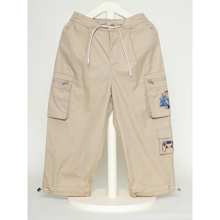 The Baby Trunk Unisex Minecraft Cargo Pants - Brown