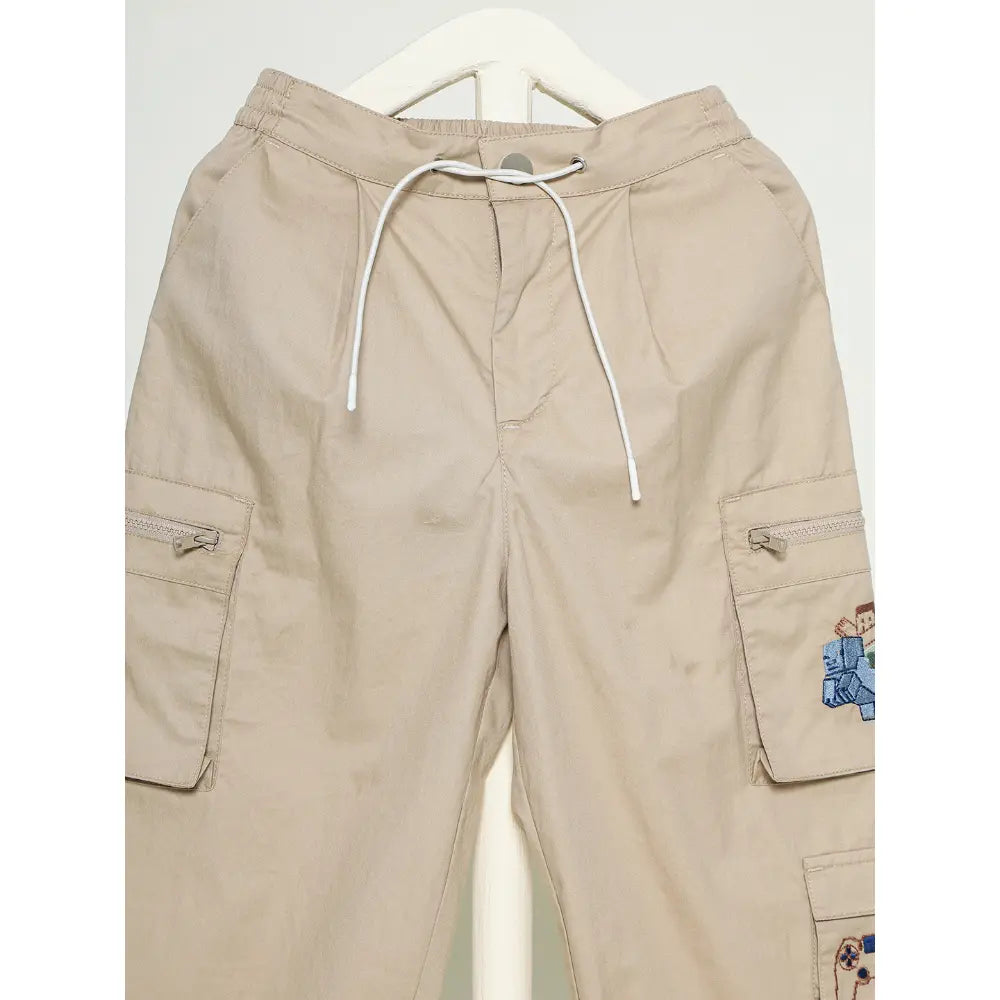 The Baby Trunk Unisex Minecraft Cargo Pants - Brown