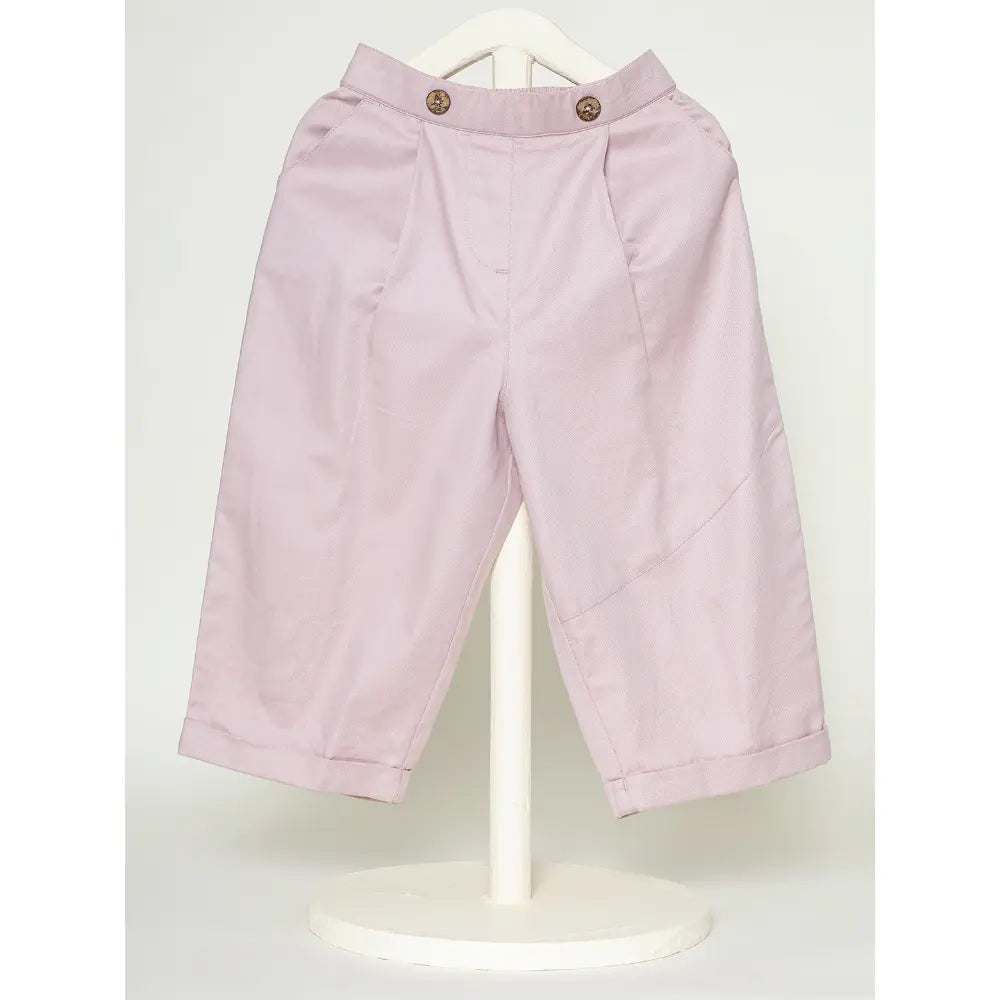 The Baby Trunk Unisex Comfy Solid Pants - Pink