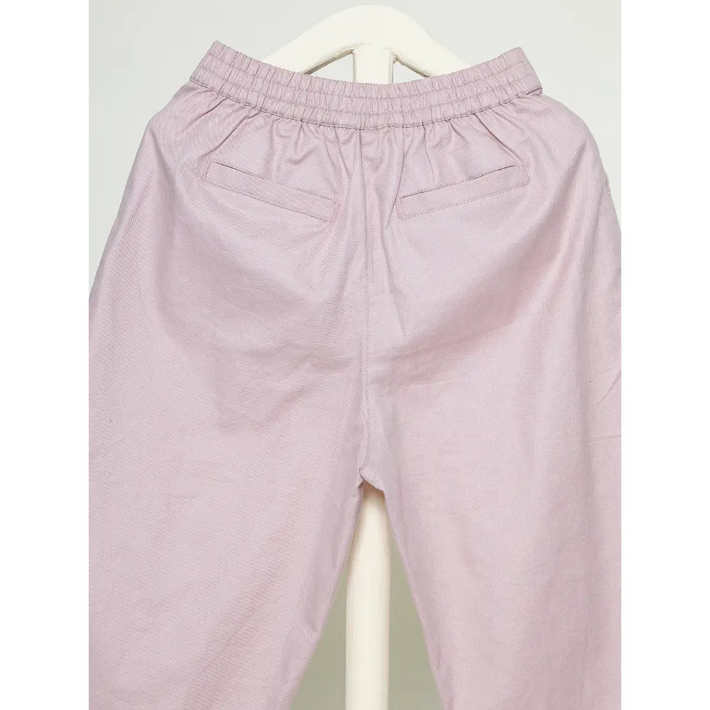 The Baby Trunk Unisex Comfy Solid Pants - Pink