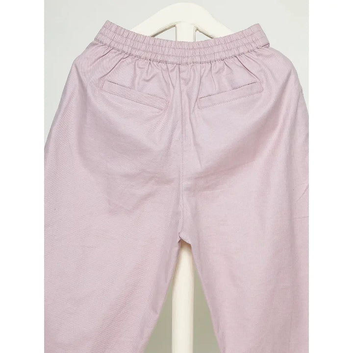 The Baby Trunk Unisex Comfy Solid Pants - Pink